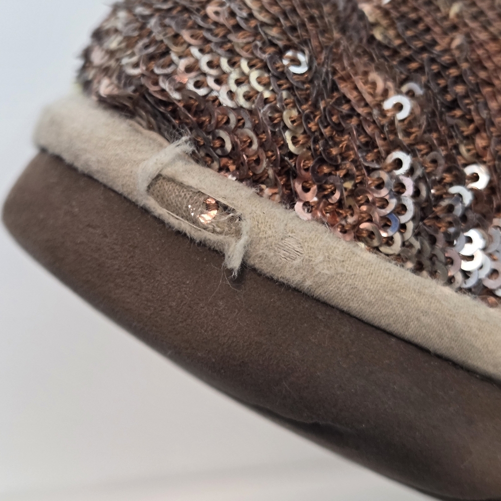 UGG Gold Sequin Classic Short Boots - Picture 10 of 16
